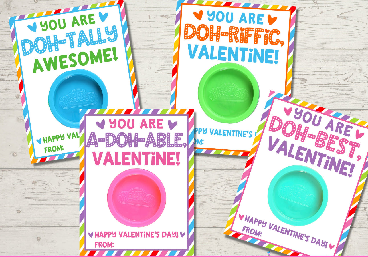 Valentine favor “play-doh”